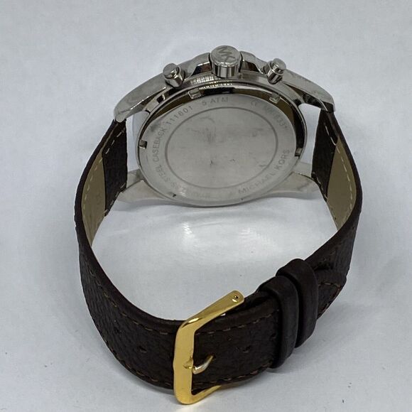 Michael Kors MK6331 Women's Brown Leather Analog Dial Quartz Genuine Watch GE460 - Picture 10 of 12